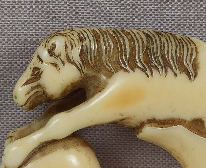 18c netsuke HORSE out of Chokwaro Sennin’s gourd - 5
