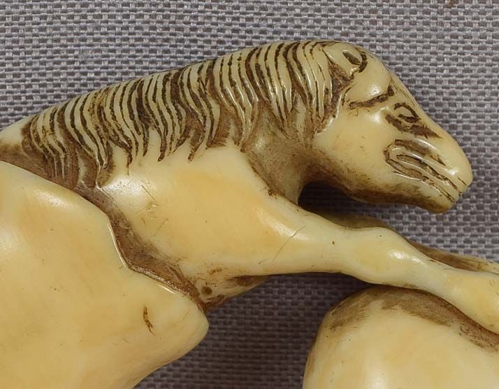 18c netsuke HORSE out of Chokwaro Sennin’s gourd - 6