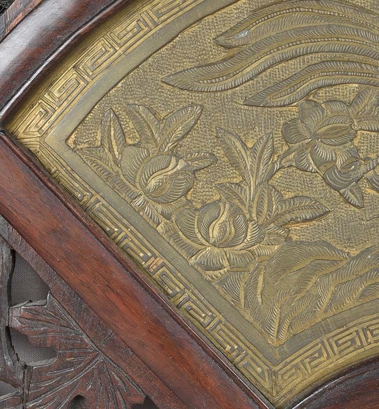 19c Chinese bronze plaque PHOENIX in flight - 4