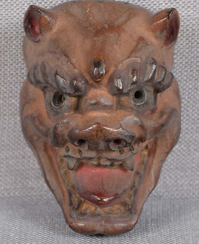 19c netsuke MASK SHISHIGUCHI by RYUUN - 4