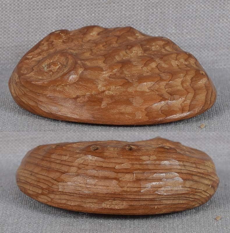 19c netsuke Hida school ABALONE - 3