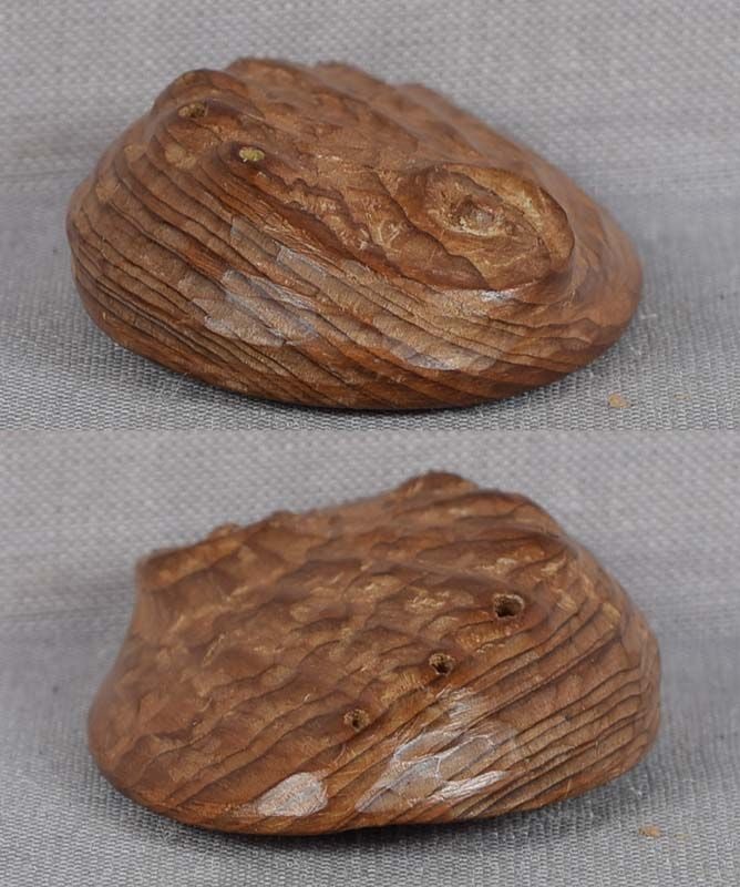 19c netsuke Hida school ABALONE - 4