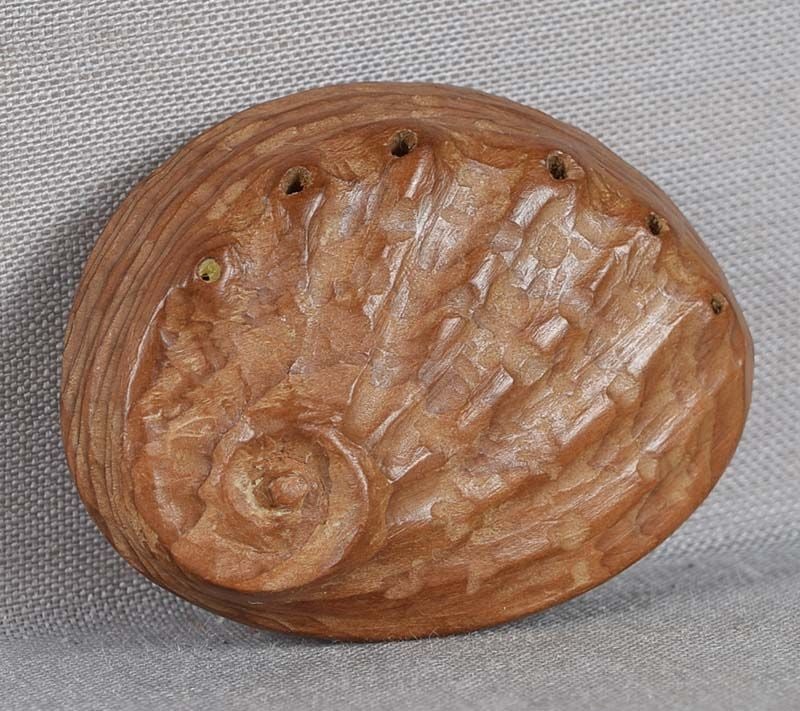 19c netsuke Hida school ABALONE - 5
