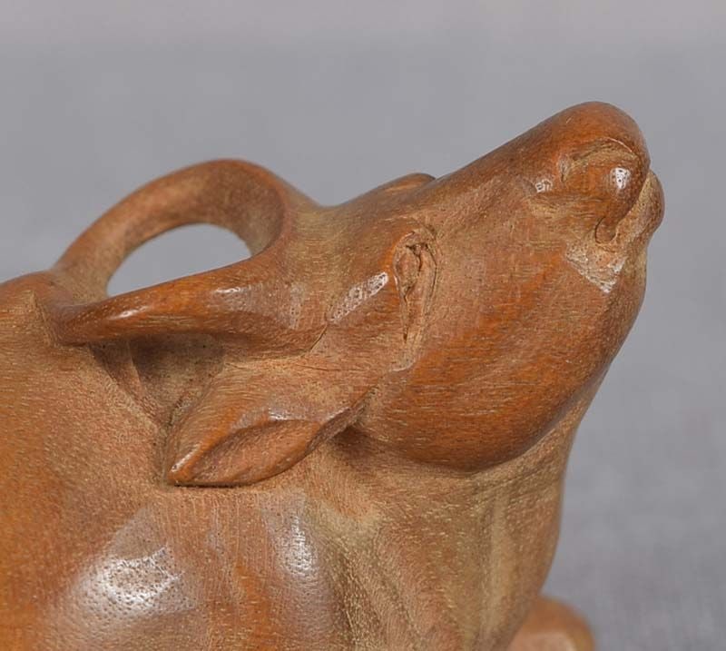 Meiji netsuke BUFFALO by ICHIBOKU - 3