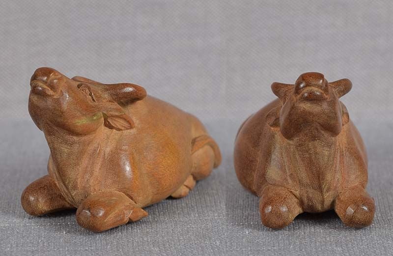 Meiji netsuke BUFFALO by ICHIBOKU - 4