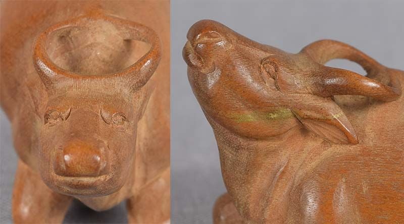 Meiji netsuke BUFFALO by ICHIBOKU - 6