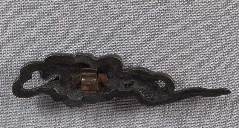 19c Japanese sword MENUKI BUTTERFLY & WAVES - 2