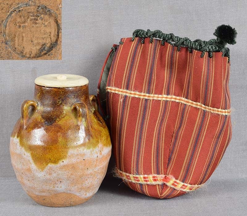1900s Japanese tea ceremony CHAIRE tea caddy (1 of 6)