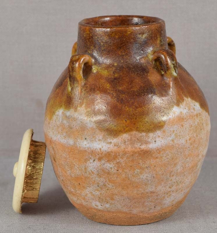 1900s Japanese tea ceremony CHAIRE tea caddy - 3