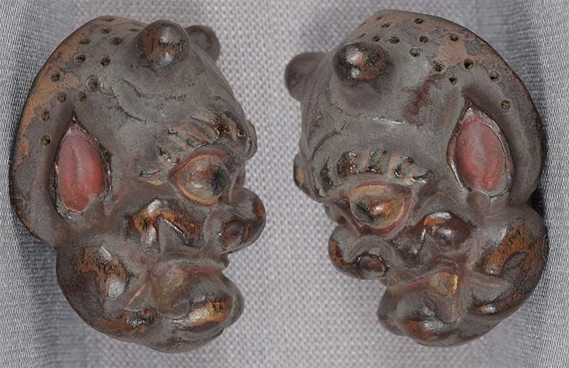 19c netsuke MASK ONI by RYUUN - 2