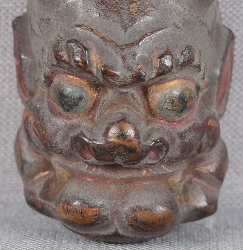 19c netsuke MASK ONI by RYUUN - 4