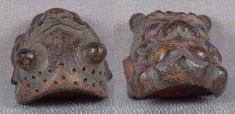 19c netsuke MASK ONI by RYUUN - 5