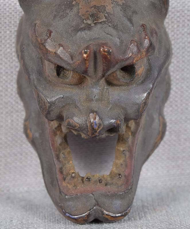 19c netsuke MASK NAMANARI by RYUUN - 4