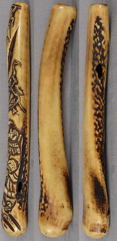 19c ASAKUSA KISERUZUTSU Japanese pipe case MONKEY KING - 2
