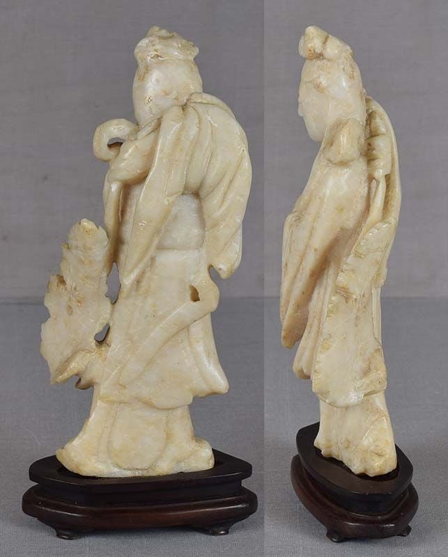 19c Chinese SOAPSTONE FIGURE GYANYIN - 2