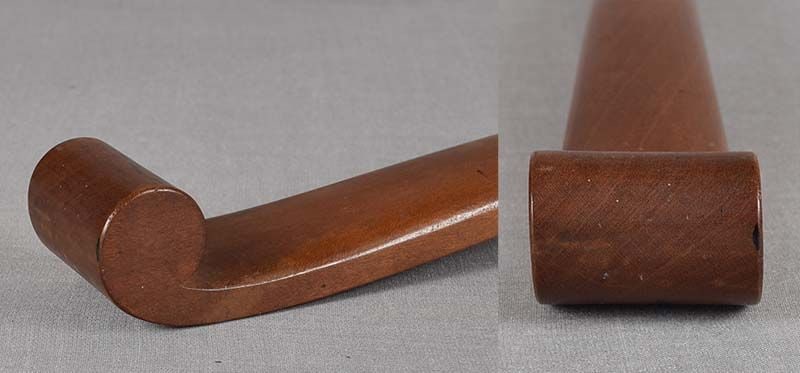 19c Japanese sakura wood NYOI Buddhist SCEPTER - 2