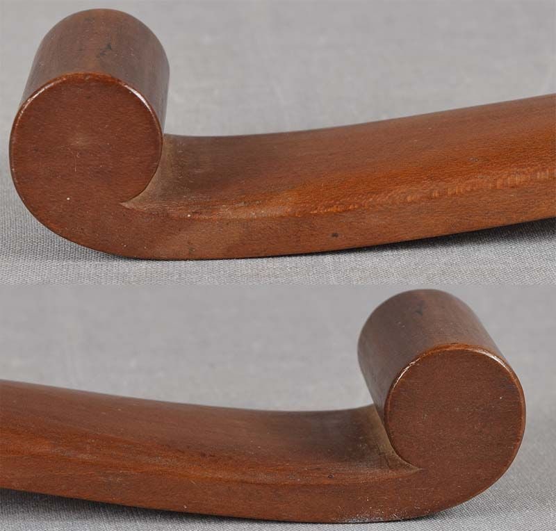 19c Japanese sakura wood NYOI Buddhist SCEPTER - 4
