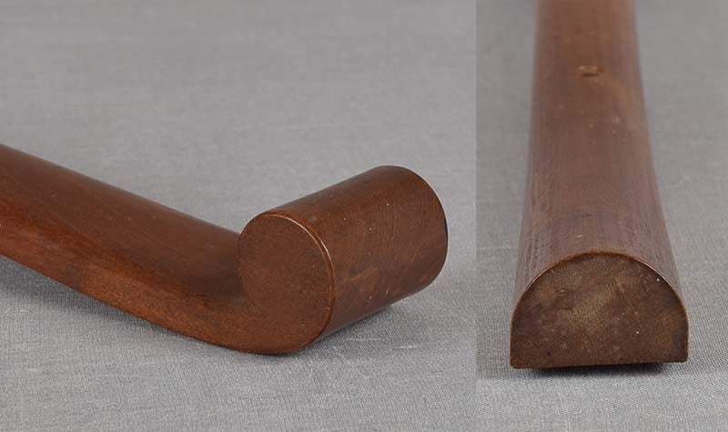 19c Japanese sakura wood NYOI Buddhist SCEPTER - 6