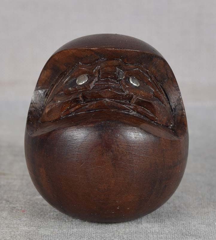19c netsuke Hida school DARUMA (1 of 5)