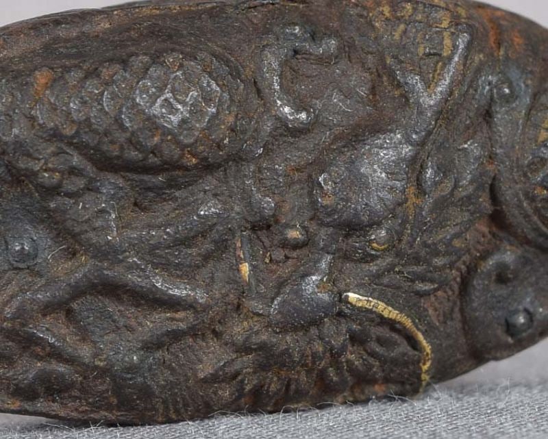 18c Japanese sword KASHIRA DRAGON - 2
