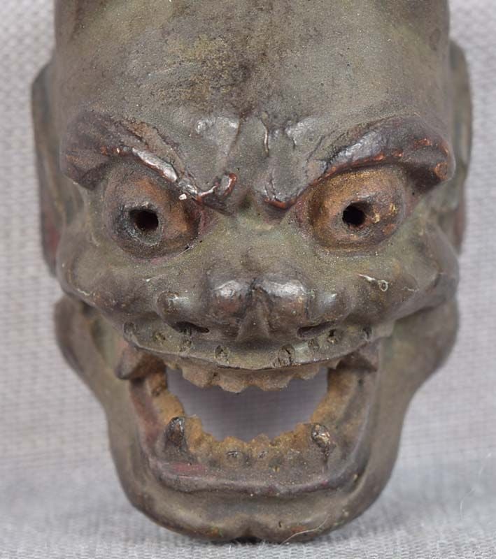 19c netsuke MASK DEMON HANNYA by RYUUN - 4