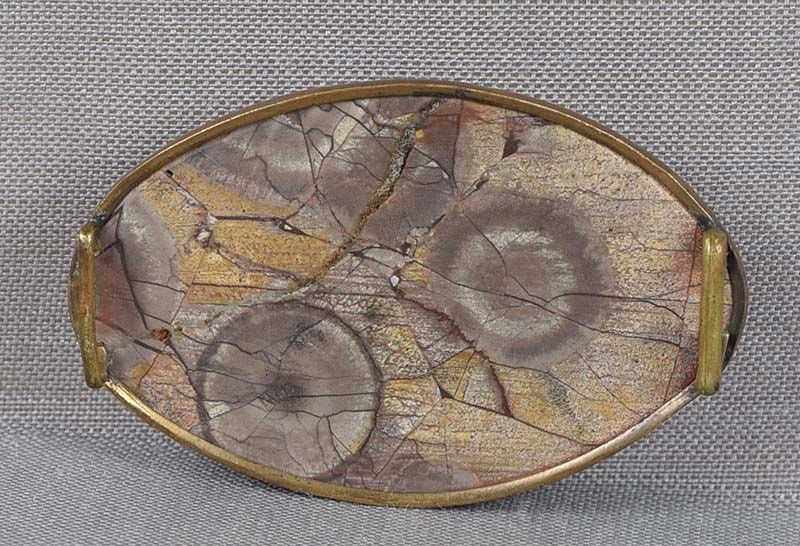 Vintage OBIDOME netsuke STARBURST JASPER - 2