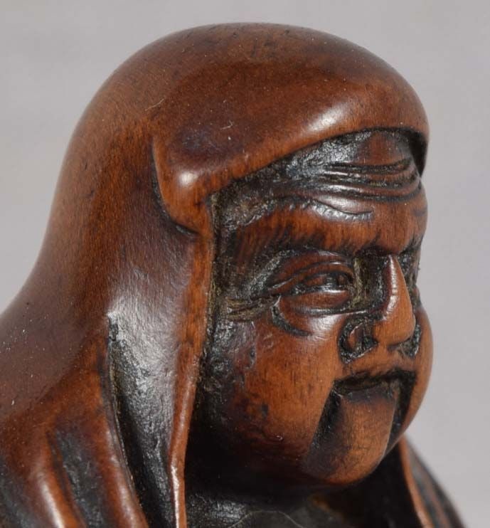 19c netsuke DARUMA by Hara SHUMIN - 6