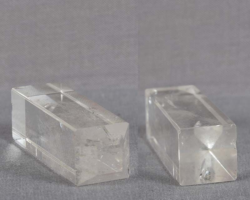 19c Chinese scholar ROCK CRYSTAL SEAL BLANK - 5