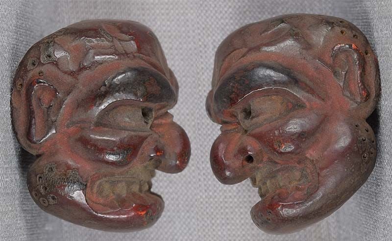 19c netsuke MASK BUAKU by RYUUN - 2