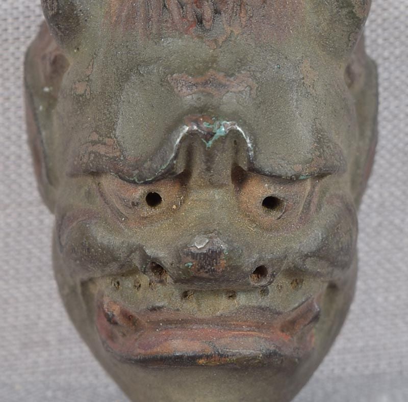 19c netsuke MASK DEMON HANNYA by RYUUN - 4