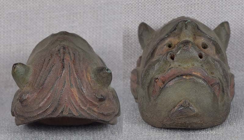 19c netsuke MASK DEMON HANNYA by RYUUN - 5