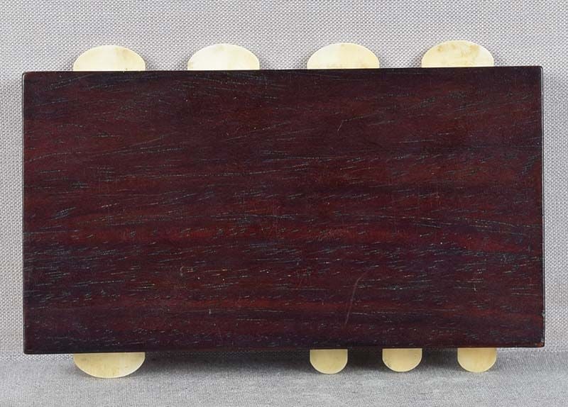 19c marine material Japanese WHIST GAME COUNTER 8 MONKEYS - 6
