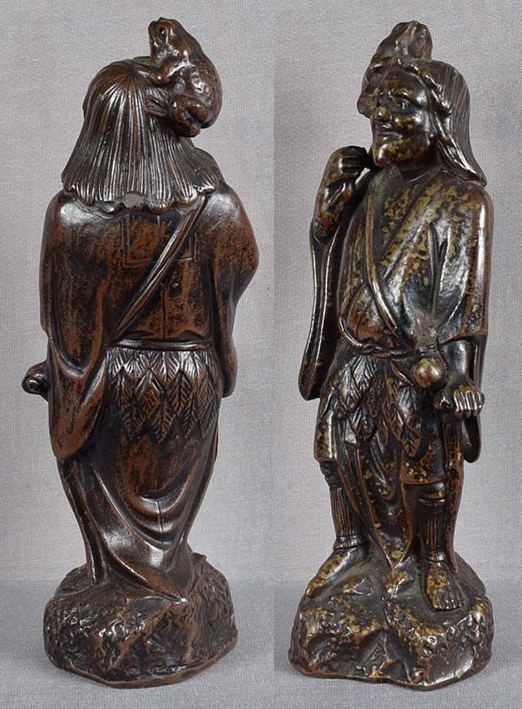 Late Meiji BIZEN okimono GAMA SENNIN with toad signed - 4