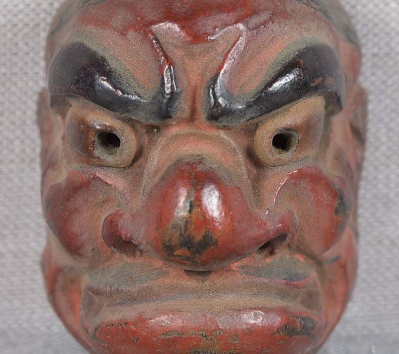 19c netsuke MASK CHU-BESHIMI by RYUUN - 4