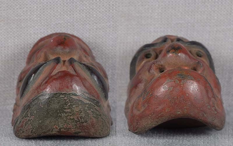 19c netsuke MASK CHU-BESHIMI by RYUUN - 5