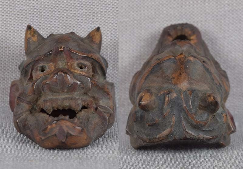 19c netsuke MASK DEMON HANNYA by RYUUN - 5