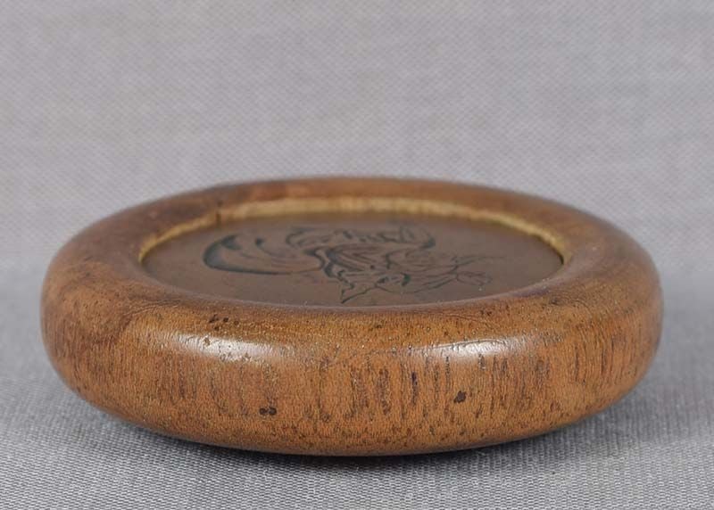 19c netsuke KATAKIRIBORI DARUMA - 4