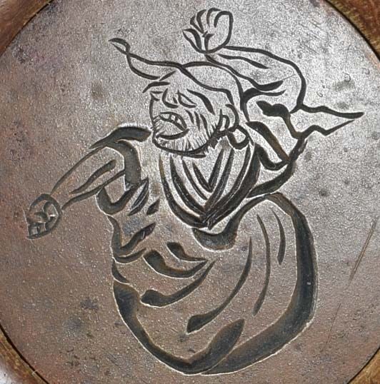 19c netsuke KATAKIRIBORI DARUMA - 6