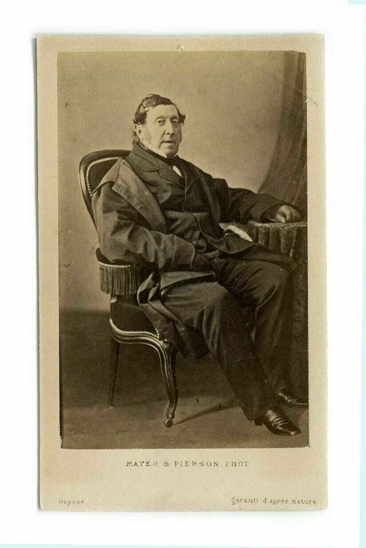 CDV Photo – Composer Gioachino Rossini – Mayer & Pierson Albumen c.1865 (1 of 8)