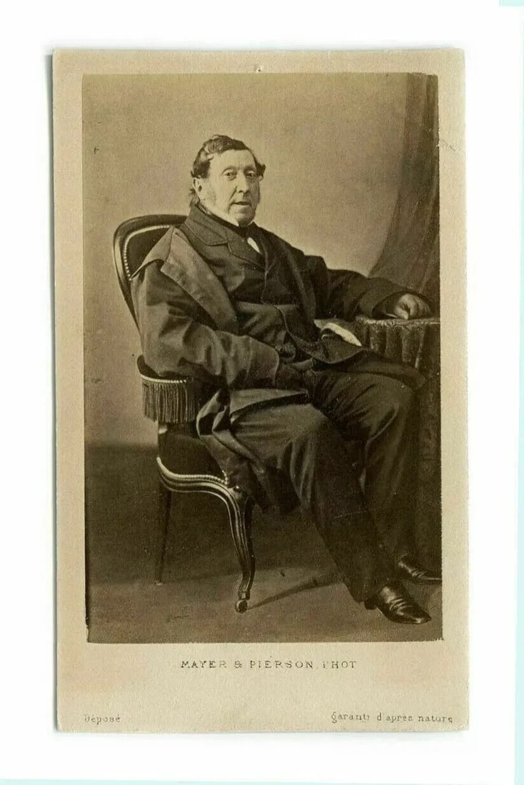 CDV Photo – Composer Gioachino Rossini – Mayer & Pierson Albumen c.1865 - 6