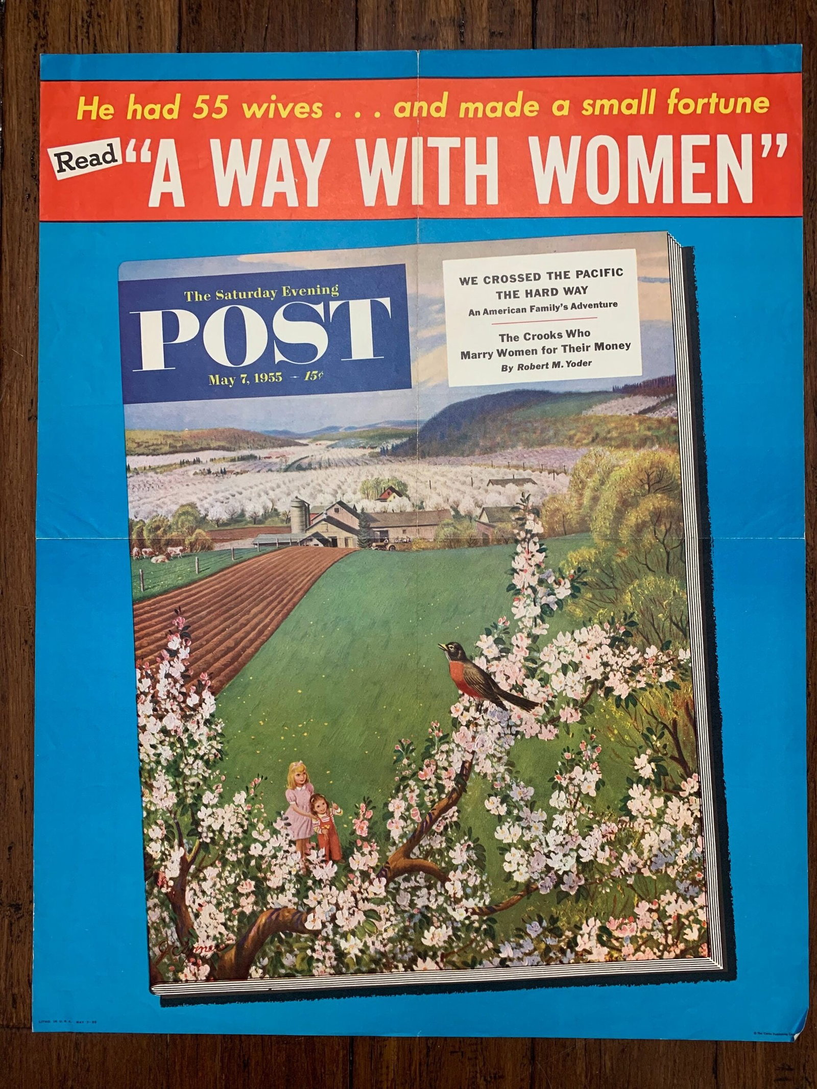 Saturday Evening Post - Art By John Clymer (1955) 22x28 US Newstand Poster (1 of 4)