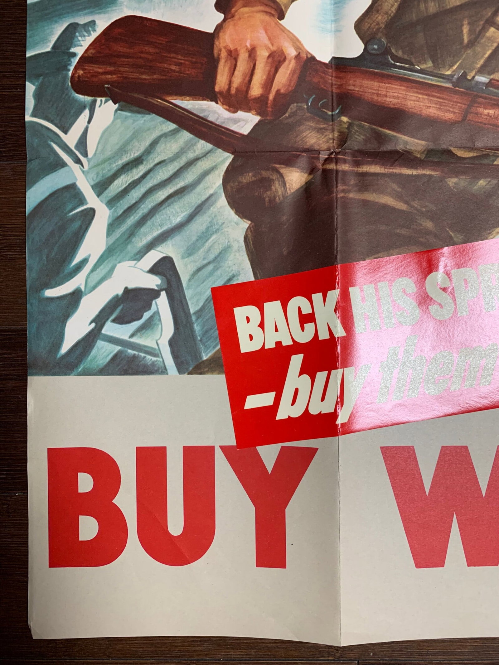 Let's All Fight - US War Bond Poster (1942) 22x28US WWII Advertising Poster - 3