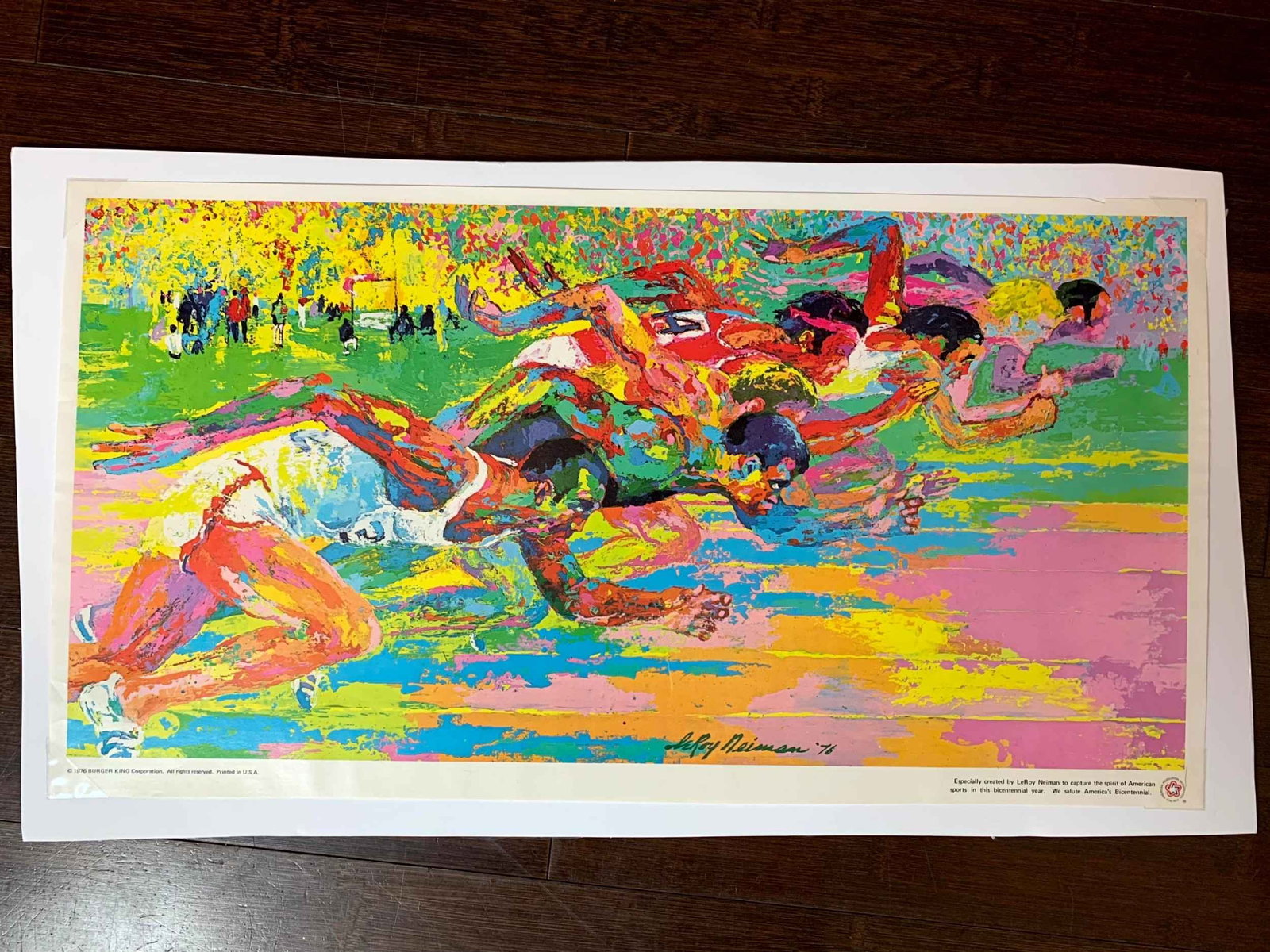 The 1976 Olympics Montreal - Art By Leroy Neiman 12x22.75 US Running Poster: Title: The 1976 Olympics Montreal - Art By Leroy Neiman 12x22.75 US Running Poster Description: The 1976 Olympics Montreal - Art By Leroy Neiman 12x22.75 US Running Poster Please refer to the attached