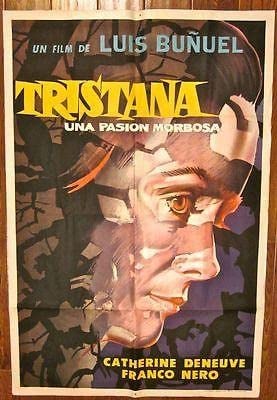 Tristana (1970) Argentinean Movie Poster Futuristic Artwork!!! (1 of 1)