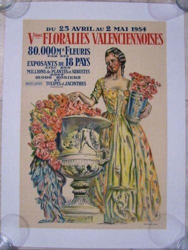 Vemes Floralies Valenciennoises (1934) French Poster LB (1 of 1)