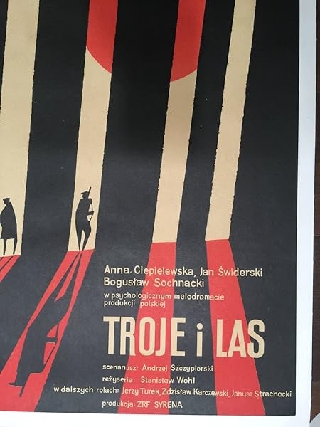 Troje I Las - Three & The Forest - Art By Janowski Witold (1963) 22.75x33.375 Polish Movie Poster LB - 3