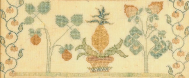1813 NEEDLEWORK SAMPLER, MID-ATLANTIC STATES, - 2