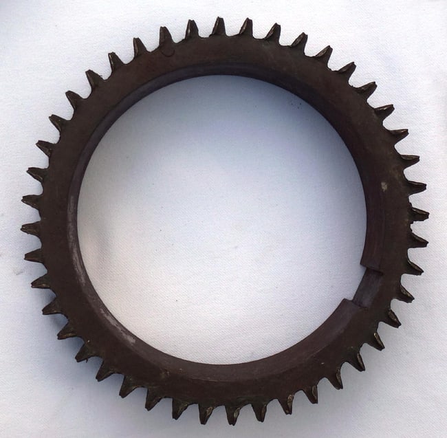 2 large decorative industrial iron gears - 11
