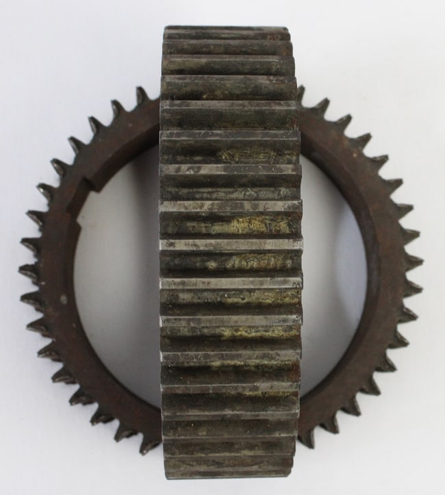 2 large decorative industrial iron gears - 8