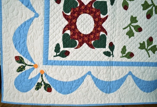 Album Wedding Applique Quilt, Signed & Dated - 10